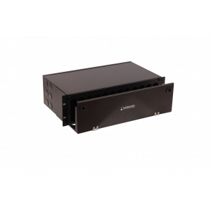 19" Enclosure for 12 MPO cassettes, 3U, black